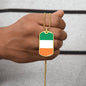 Irish Flag - 18k Gold Finished Luxury Dog Tag Necklace