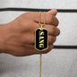 Sang v2 - 18k Gold Finished Luxury Dog Tag Necklace