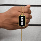 Kieth v3 - 18k Gold Finished Luxury Dog Tag Necklace