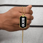 Rico v3 - 18k Gold Finished Luxury Dog Tag Necklace
