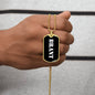 Brant v3 - 18k Gold Finished Luxury Dog Tag Necklace