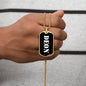 Deon v3 - 18k Gold Finished Luxury Dog Tag Necklace