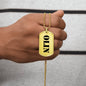 Olin - 18k Gold Finished Luxury Dog Tag Necklace