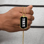 Trey v3 - 18k Gold Finished Luxury Dog Tag Necklace