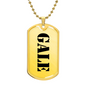 Gale - 18k Gold Finished Luxury Dog Tag Necklace