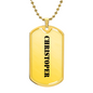 Christoper - 18k Gold Finished Luxury Dog Tag Necklace