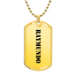Raymundo - 18k Gold Finished Luxury Dog Tag Necklace
