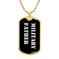 Military Father v3 - 18k Gold Finished Luxury Dog Tag Necklace