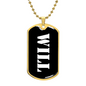 Will v3 - 18k Gold Finished Luxury Dog Tag Necklace