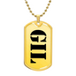 Gil - 18k Gold Finished Luxury Dog Tag Necklace