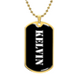 Kelvin v3 - 18k Gold Finished Luxury Dog Tag Necklace