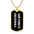 Air Force Grandma v3 - 18k Gold Finished Luxury Dog Tag Necklace