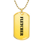 Fletcher - 18k Gold Finished Luxury Dog Tag Necklace