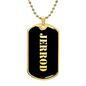 Jerrod v2 - 18k Gold Finished Luxury Dog Tag Necklace