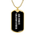 Air Force Grandfather v3 - 18k Gold Finished Luxury Dog Tag Necklace