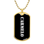 Carmelo v3 - 18k Gold Finished Luxury Dog Tag Necklace