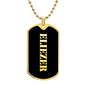 Eliezer v2 - 18k Gold Finished Luxury Dog Tag Necklace
