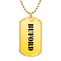 Buford - 18k Gold Finished Luxury Dog Tag Necklace