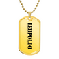 Leopoldo - 18k Gold Finished Luxury Dog Tag Necklace
