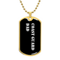 Coast Guard Dad v3 - 18k Gold Finished Luxury Dog Tag Necklace
