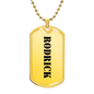 Rodrick - 18k Gold Finished Luxury Dog Tag Necklace