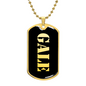 Gale v2 - 18k Gold Finished Luxury Dog Tag Necklace