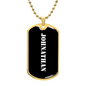 Johnathan v3 - 18k Gold Finished Luxury Dog Tag Necklace