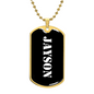 Jayson v3 - 18k Gold Finished Luxury Dog Tag Necklace