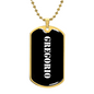 Gregorio v3 - 18k Gold Finished Luxury Dog Tag Necklace