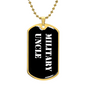 Military Uncle v3 - 18k Gold Finished Luxury Dog Tag Necklace