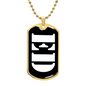 Ed v3 - 18k Gold Finished Luxury Dog Tag Necklace