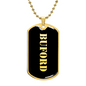 Buford v2 - 18k Gold Finished Luxury Dog Tag Necklace