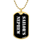 Sailor's Nephew v3 - 18k Gold Finished Luxury Dog Tag Necklace