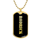 Rodrick v2 - 18k Gold Finished Luxury Dog Tag Necklace