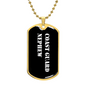 Coast Guard Nephew v3 - 18k Gold Finished Luxury Dog Tag Necklace
