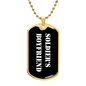 Soldier's Boyfriend v3 - 18k Gold Finished Luxury Dog Tag Necklace