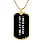 Coast Guard Grandfather v3 - 18k Gold Finished Luxury Dog Tag Necklace