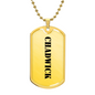 Chadwick - 18k Gold Finished Luxury Dog Tag Necklace