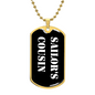 Sailor's Cousin v3 - 18k Gold Finished Luxury Dog Tag Necklace