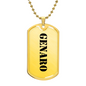 Genaro - 18k Gold Finished Luxury Dog Tag Necklace