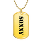 Sonny - 18k Gold Finished Luxury Dog Tag Necklace