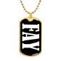 Fay v03 - 18k Gold Finished Luxury Dog Tag Necklace