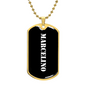 Marcelino v3 - 18k Gold Finished Luxury Dog Tag Necklace
