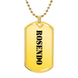 Rosendo - 18k Gold Finished Luxury Dog Tag Necklace