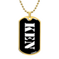 Ken v3 - 18k Gold Finished Luxury Dog Tag Necklace