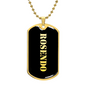 Rosendo v2 - 18k Gold Finished Luxury Dog Tag Necklace