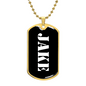 Jake v3 - 18k Gold Finished Luxury Dog Tag Necklace
