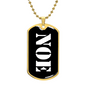 Noe v3 - 18k Gold Finished Luxury Dog Tag Necklace