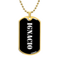 Ignacio v3 - 18k Gold Finished Luxury Dog Tag Necklace