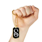 Initial S v001-33 - 18k Gold Finished Luxury Dog Tag Necklace